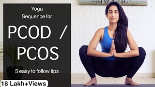 PCODPCOS yoga  Thyroid  Yoga for PCOD  PCOS  Yogbela [upl. by Donahue]