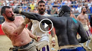 Calcio Storico Gladiator Fight Football [upl. by Stearn]