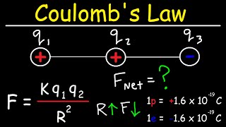 Coulombs Law  Net Electric Force amp Point Charges [upl. by Landon]