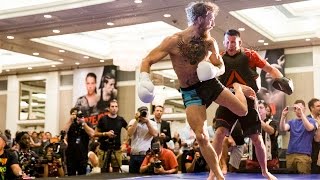 UFC 189 Conor McGregor Open Workout Complete [upl. by Eidoow]