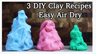 DIY Air Dry Clay Recipes FAST and EASY [upl. by Htes]