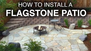 How To Install A Flagstone Patio StepbyStep [upl. by Adieno611]