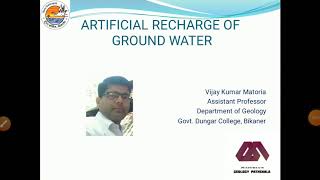 Artificial Ground Water Recharge part 1 [upl. by Alekahs]