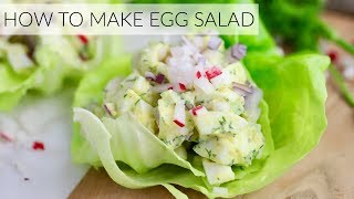 EGG SALAD RECIPE  how to make egg salad 2 easy ways [upl. by Careaga]