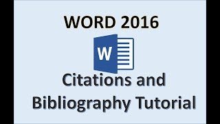 Word 2016  Bibliography References and Citation  How to Add Insert Make a Reference in Microsoft [upl. by Madge]