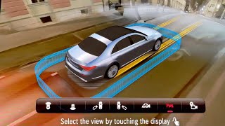 Mercedes SClass 2021  CRAZY 3D Parking surround system with 360° camera [upl. by Acirema]