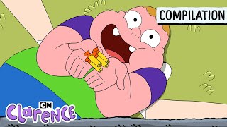 Clarence the Human Arcade  MEGA Compilation  Clarence  Cartoon Network [upl. by Ycat]