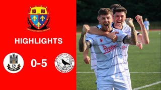 Caerleon 05 Cwmbrân Town  Gwent FA Senior cup  Quarter final highlights [upl. by Tatman520]