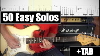 50 Easy Guitar Solos  TAB [upl. by May]