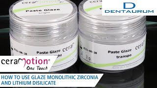 How to glaze monolithic Zirconia and Lithium Disilicate [upl. by Yancy]