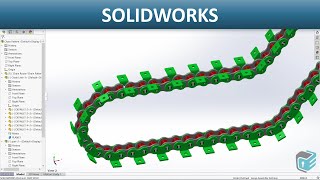 SOLIDWORKS  Chain Component Pattern [upl. by Davey]